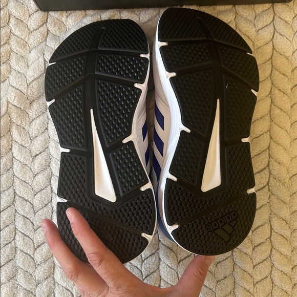 Adidas Galaxy 6 Men’s White and Blue Running Shoes - Picture 5 of 6